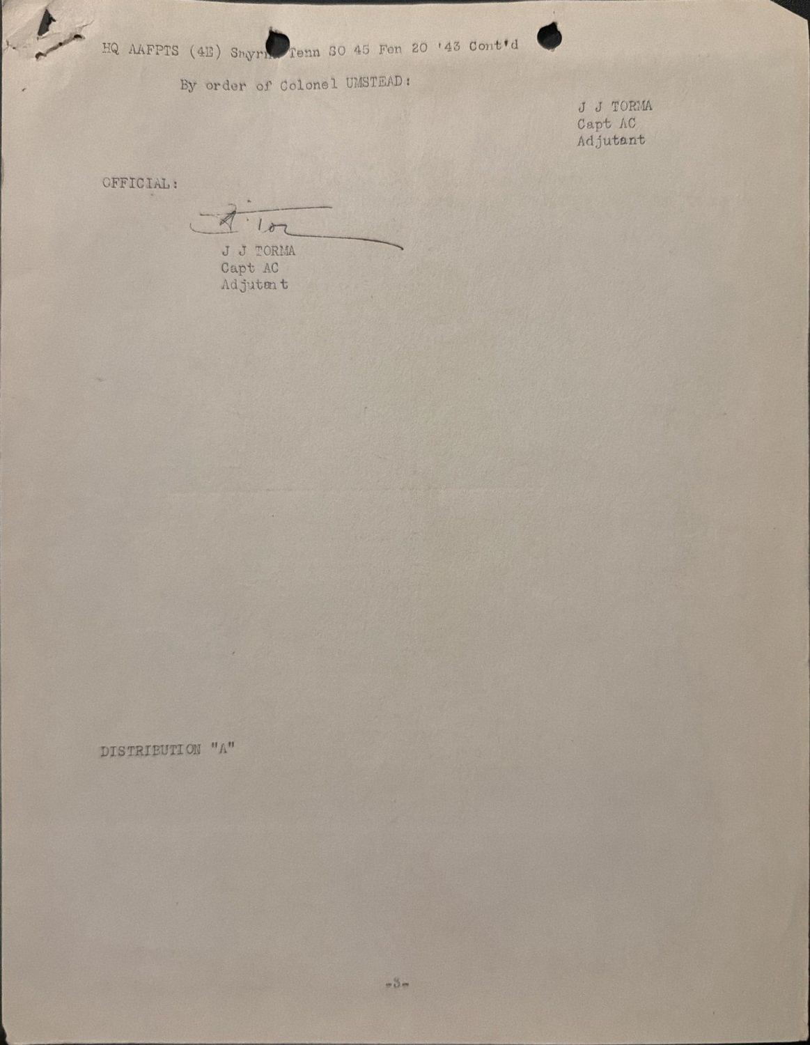Page 3 of Smyrna — release from transition school, scanned