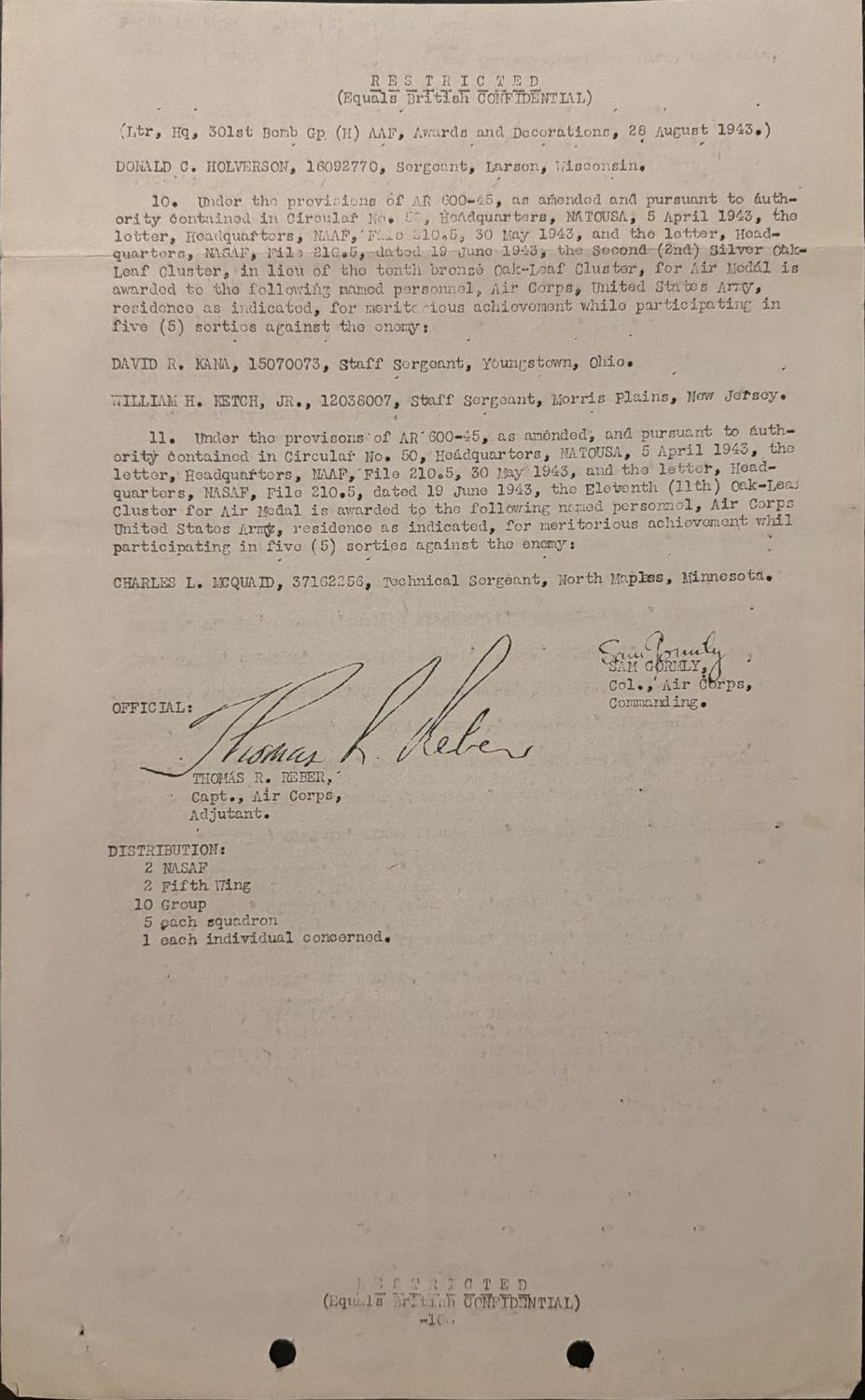 Page 10 of Awards and decorations — Air Medal, scanned