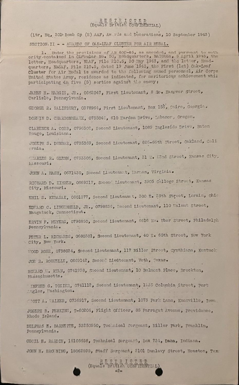 Page 2 of Document, scanned