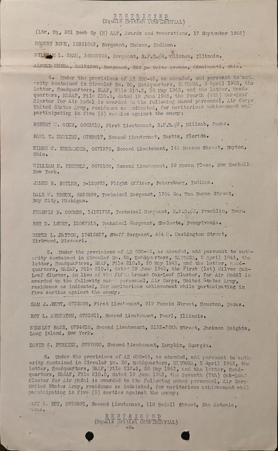 Page 6 of Document, scanned