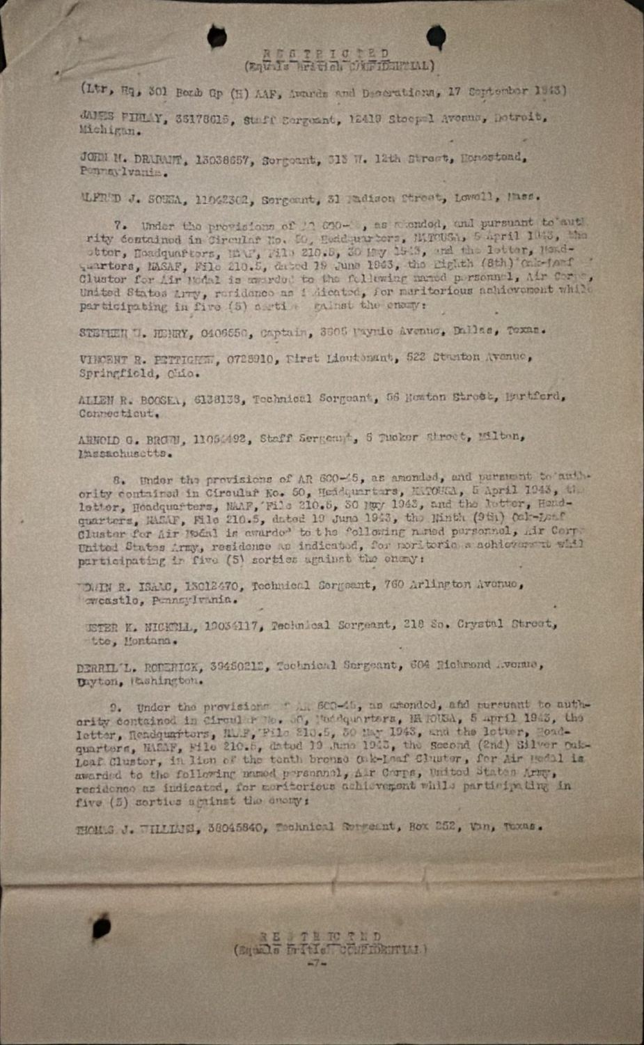 Page 7 of Document, scanned