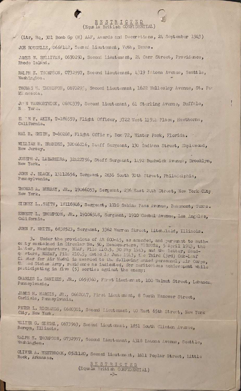 Page 3 of Document, scanned