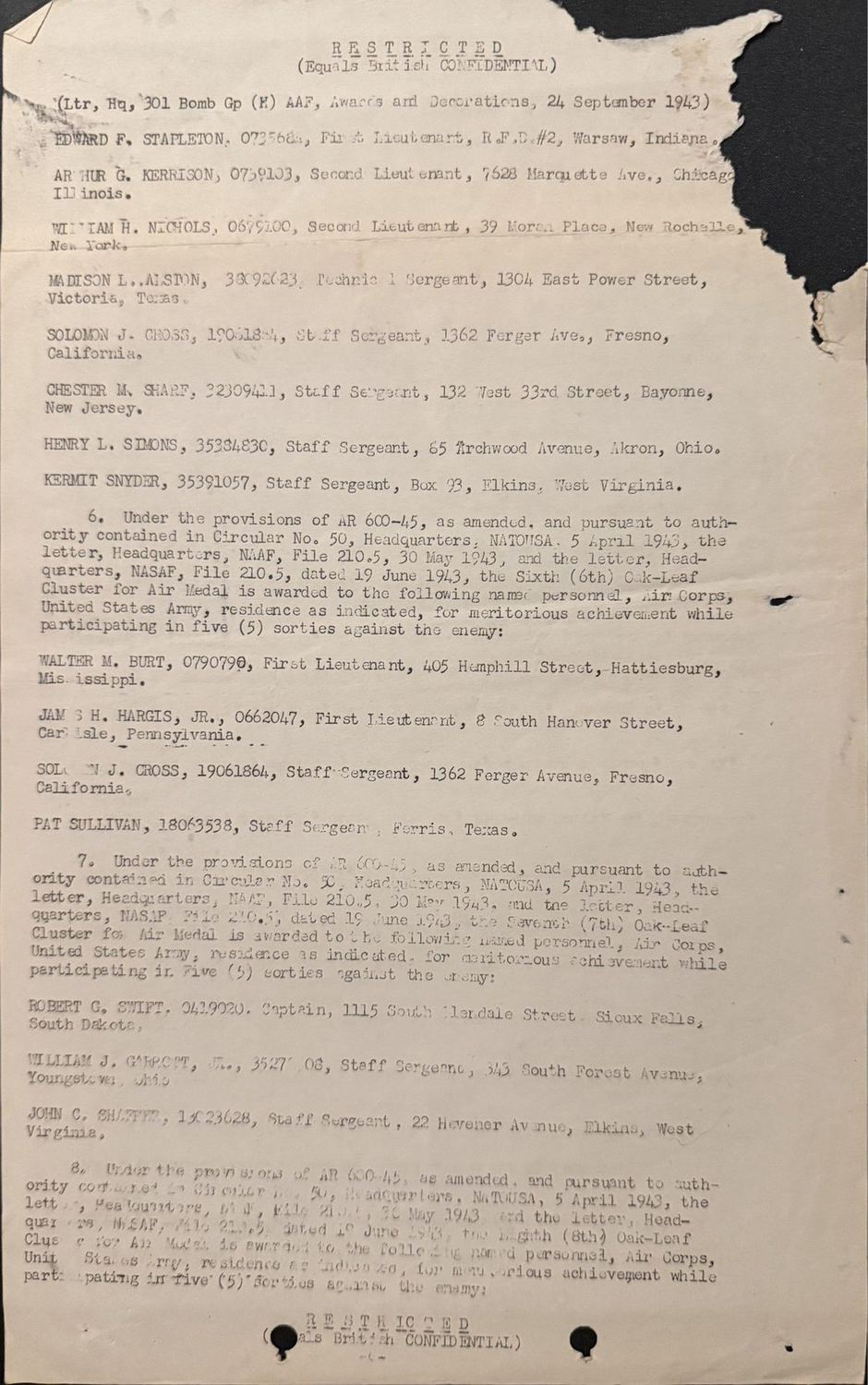 Page 6 of Document, scanned
